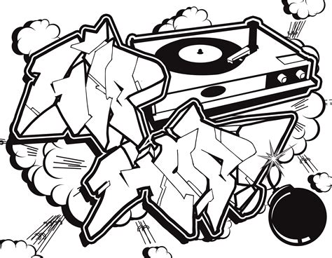 Graffiti character coloring pages game is designed for kids and adults to introduces drawing and coloring concept. Graffiti Letters and Characters Coloring book: best street art coloring books for grownups ...