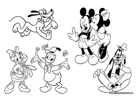 Select one of 1000 printable coloring pages of the category other. Disney Characters Coloring Pages #3 | Mickey mouse ...