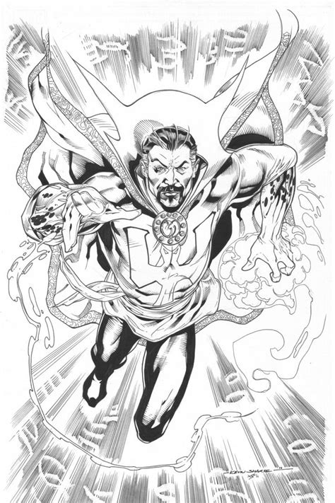 Download more than 100 avengers coloring pages! Dr Strange inks by JosephLSilver on DeviantArt | Marvel ...