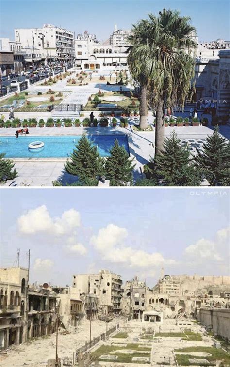Starten sie photoshop und fügen sie. So haben Sie noch nie Aleppo in Syrien gesehen! Vorher ...