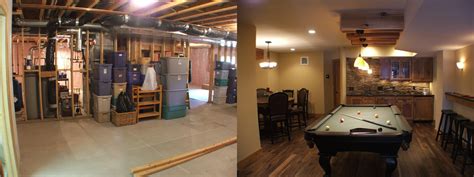 Finished basement before and after. Basement Finishing Ideas Before And After | Basement ...