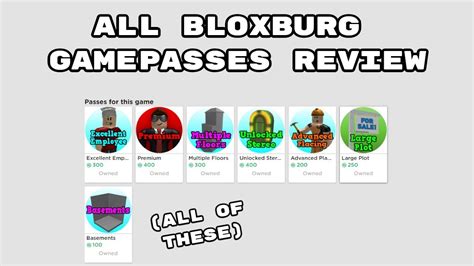 How to get free gamepasses in bloxburg and tips and tricks! Testing All Roblox Bloxburg Gamepasses - Free Robux Codes ...