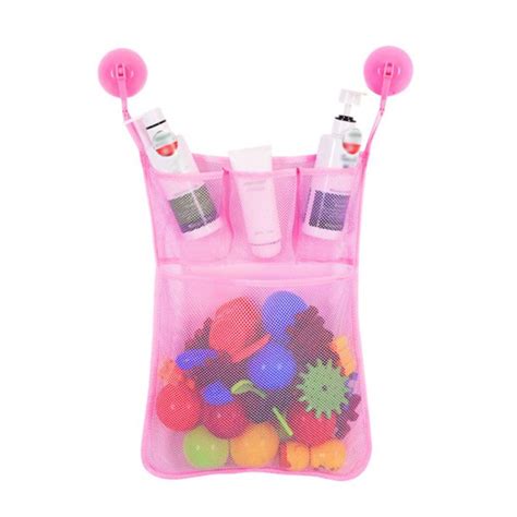 The bath toy organizer bag measures 40*35cm.it also can use to organize smaller soaps, shampoos and washcloths! Bath Toy Organizer - 33*46cm Quick Dry Bathtub Mesh Net ...