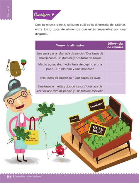 Catálogo de libros de educación básica. De frutas y verduras - Desafíos matemáticos 4to Bloque 5 ...