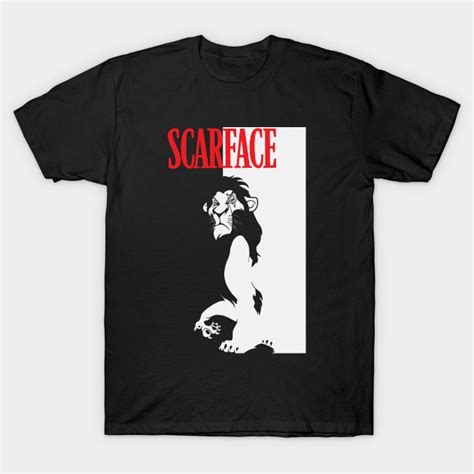 The lion with the distinctive cut across its eye was spotted in the maasai mara by. Scarface - The Lion King Scar T-Shirt | Cartoon t shirts ...