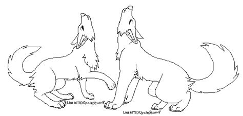 Couple wolf lineart by mischievousraven on deviantart. howling wolf couple lineart by ProtoSykeLegacy on DeviantArt
