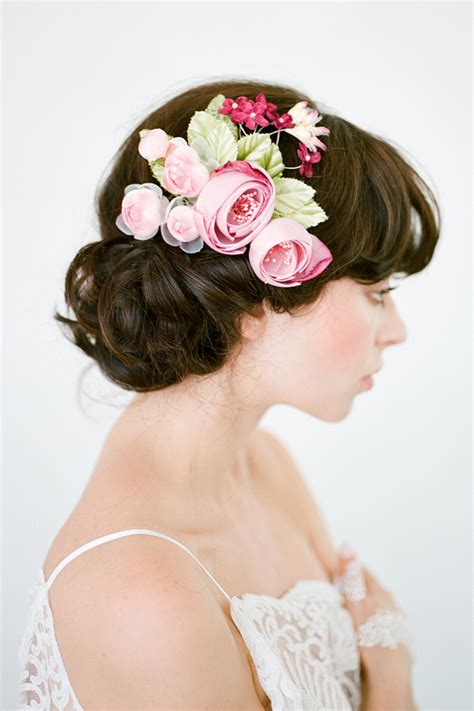 As if choosing a dress wasn't hard enough, you also have to navigate the big world of headbands and veils. Ava Flower Headpiece Mauve - Bridal Headpieces | Wedding ...