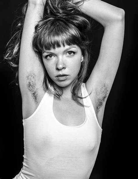 Hair that grows from the armpits. Photographer Challenges Female Beauty Standards With ...