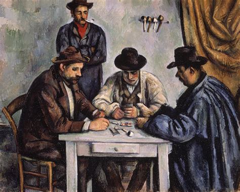 Starting with an early caravaggio, card players meant cheaters and gulls, and they quickly became moral lessons and tavern scenes. 5135017105_4963b578c1_z.jpg