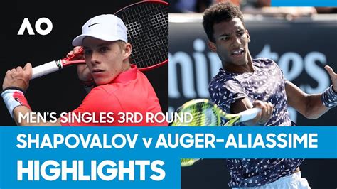 1 novak djokovic (srb) vs. Denis Shapovalov vs Felix Auger-Aliassime Match Highlights ...