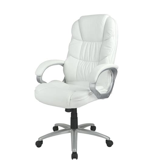 Such office equipment is by no means negotiable in this situation. Amazon.com: White High Back Leather Executive Office Desk ...