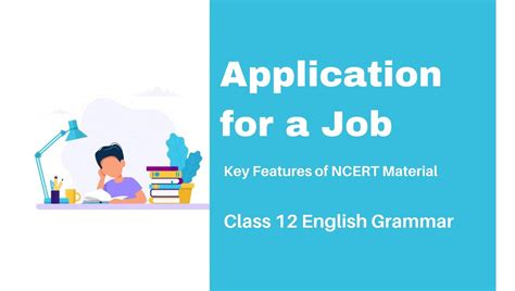 Applying for a job is probably not at the top of anyone's list of fun things to do. Application for a job: Class 12 NCERT English Grammar ...