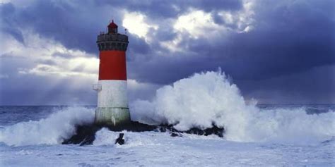 Bois & bois flotté ( 1m10 x 60cm / grand format ! Jean Guichard - Phare des Pierres-noires lors d'une ...