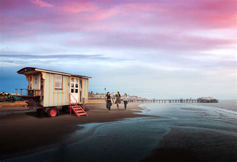 Gypsy caravans in the land & sea scapes of the UK