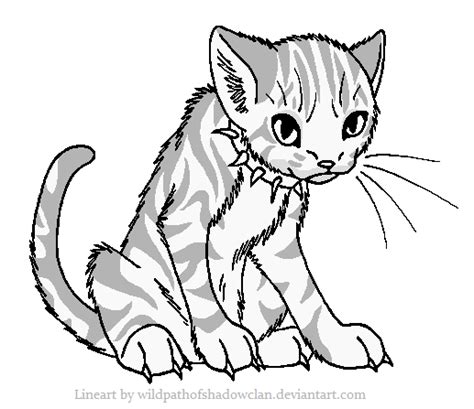Print 100 black and white pictures for free. BloodClan Tabby Lineart by WildpathOfShadowClan on DeviantArt