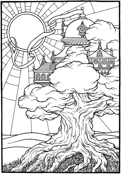 Medieval castle coloring pages source : Weeping Willow Coloring Pages at GetColorings.com | Free ...