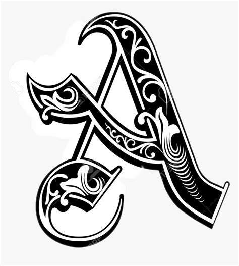 The tattoo alphabet letters below can be generated online for free with our web based letter generators. #tattoo #a #alphabet #blackandwhite - Png Tattoo Hd For ...