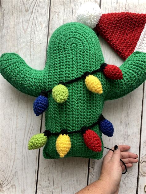We have so many cactus projects here that you can easily learn and decorate your space with them. How To Make A Festive Crochet Christmas Cactus - Free ...