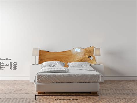 Scroll through the slideshow to see options and additional views. Chestnut Live Edge Headboard Slab - Mock Image | Live edge ...