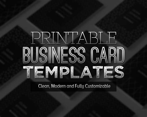 Logos should be at least 600 pixels in height and. New Printable Business Card Templates | Design | Graphic ...