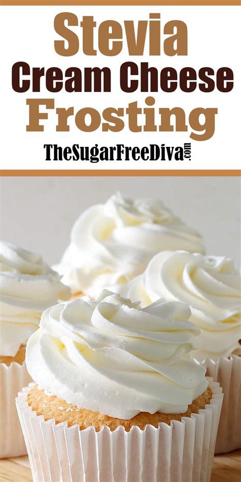 Over the stovetop, melt the dark chocolate and coconut oil. Sugar Free Stevia Cream Cheese Frosting in 2020 | Frosting recipes, Sugar free recipes, Desserts