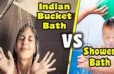 bucket shower bathing water bath indian save vs why