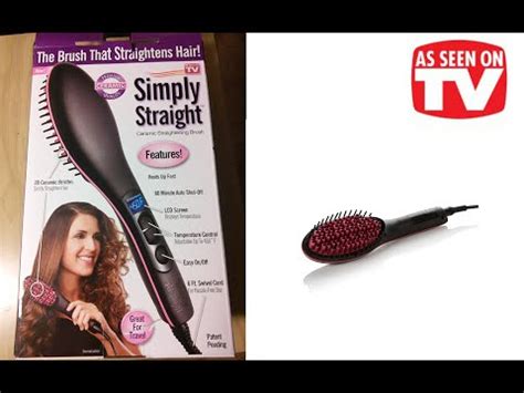 When you have curly hair, a brush is literally the last thing you want to run through it. AS SEEN ON TV! Simply Straight Brush ( Unboxing & Review ...