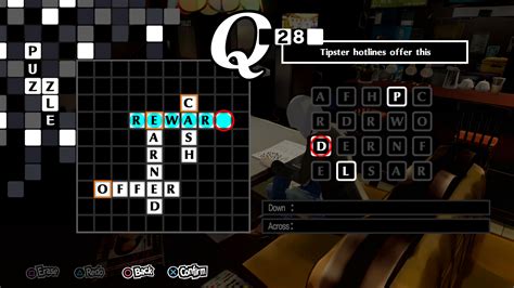 The crossword puzzle appears in café leblanc a couple of times per month and players need to visit the café on those specific days in order to attempt and solve the puzzles. Persona 5 Royal Crossword Answers - All Crossword Puzzles ...