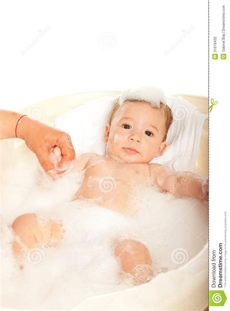 When baby gets older, you will want to have baby bath toys for your little one, too! Baby Boy In Bath Tub Stock Photography - Image: 31618432