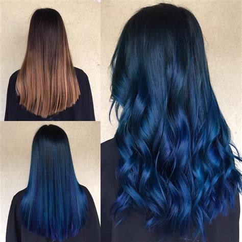 This midnight blue hair dye is the deepest navy blue shade, bringing a dramatic look to your locks. 43 Best Pictures Hair Color Midnight Blue - Hair Color ...