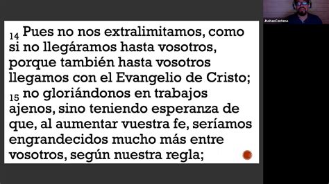 10y se levantó el sacerdote esdras y les dijo: Estudio Bíblico 2 Corintios 10: 12 - 18 - YouTube