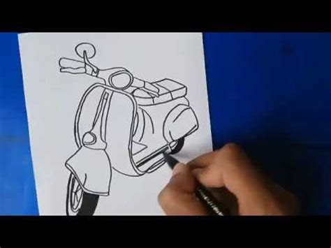 30 gambar doodle art nama huruf simple keren mudah. Gambar Vespa Keren Pensil