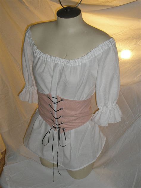 It comes in standard size only. Lovely Renaissance Women's Chemise Costume Wench Pirate ...
