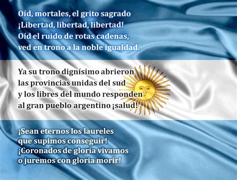 Versión oficial y correcta según la constitución española. Himno Nacional Argentino by Asurama on DeviantArt