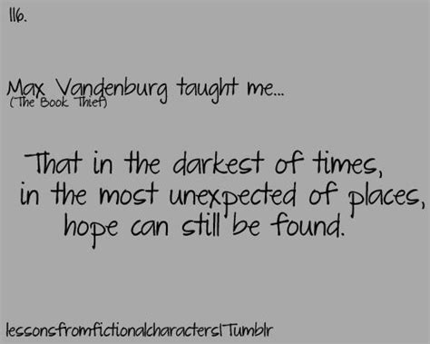 An act of trust and love, often deciphered by the children. Lessons From Fictional Characters | Book thief quotes, The book thief, The book thief max