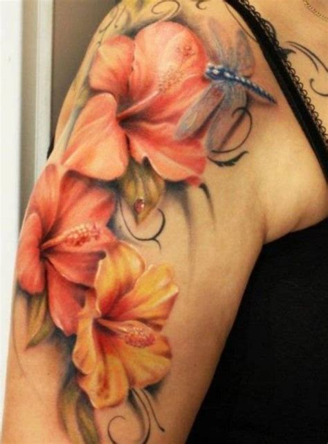 Tattoos samoanische tattoos polynesische tattoos frauen schulter tattoo frauen tattoos pfote tätowierungen tochter tattoos polynesisches tattoo hibiskus tattoo. 3D Blumen Libellen Tattoo … | Blumen tattoos, Hibiskus