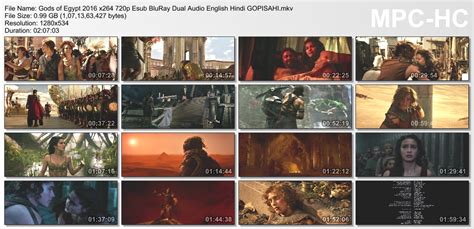 The gods differ from humans by their greater height, golden blood, and ability to transform into their divine forms. Gods Of Egypt YTS Torrent - (2016) Dubbed Hindi Download ...