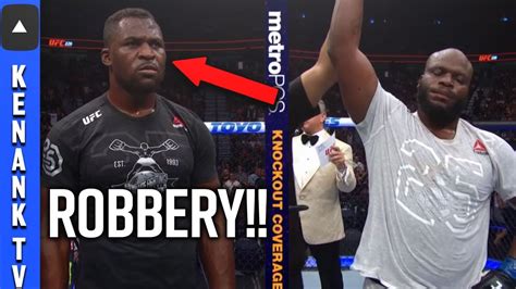 Ngannou was humbled by stipe miocic at ufc 220 in january and laid an egg at ufc 226 this past weekend in a unanimous decision loss to derrick lewis. (ROBBERY!?) Francis Ngannou LOSES to Derrick Lewis | UFC ...