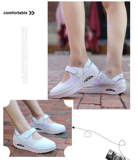 Velcro shoes for the elderly are any footwear that uses velcro for tightening and loosening. Velcro breathable flat sneakers 2018 Ms. Seniors Leisure ...