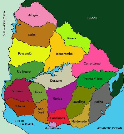 Uruguay está situado en el sureste de américa del sur y limita al sur con el océano atlántico, entre argentina y brasil. Uruguay: Some Basic Information