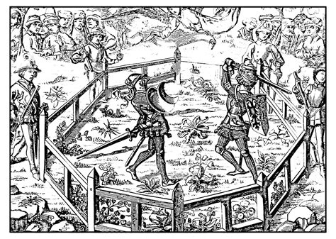 X picture (clip art or character from scripted story or an object or already created coloring sheets) x printer to print completed coloring sheets. Middle age tournament - Middle ages Adult Coloring Pages