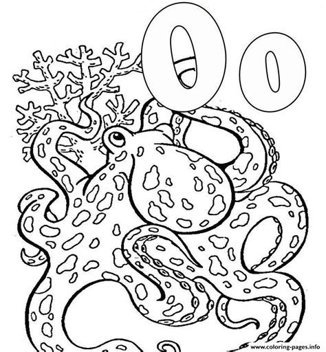 Sheets for preschoolers cover asian and african animals for their first geography lessons, while bible scenes of noah's ark and the nativity animals are ideal free activities for sunday school. Octopus Animal Alphabet S0617 Coloring Pages Printable