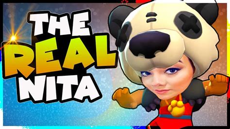 Nita strikes her enemies with a thunderous shockwave. BEAR! The voice behind Nita | Brawl Stars | Marissa Lenti ...