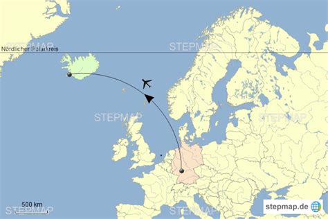 Die zeitzone von deutschland ist die währung von island ist isländische krone. StepMap - 2017_01 Deutschland Island - Landkarte für ...