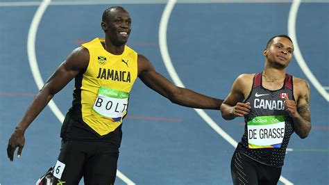 Andre overcame nearly two years of injury and illness in becoming the only male sprinter to win medals in both the 100m and 200m at the 2019 world championships in doha, qatar. Andre De Grasse Olympic Medal Predicted By Donovan Bailey ...