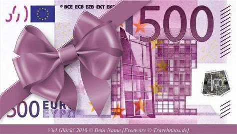 Wer noch entsprechende scheine zu hause hat. Bildergebnis für 500 euro schein als geschenk ausdrucken ...