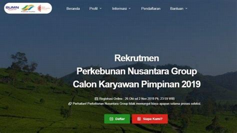 Hrd wajib menambah data nomor rekening karyawan yang memiliki upah di bawah rp5 juta di sipp online bpjs ketenagakerjaan. Lowongan Kerja BUMN - PTPN (Persero) Cari Karyawan, Dapat ...