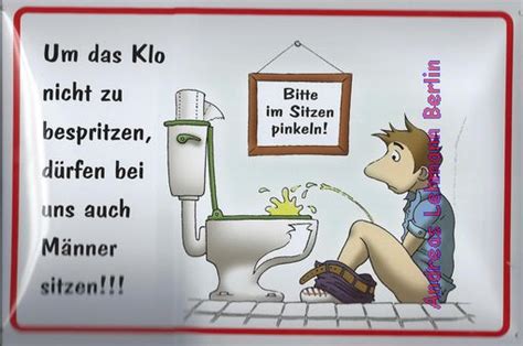 Schilder lustige bilder auf spass net. Blechschild 20x30 im sitzen Pinkeln Toilette Klo WC Männer ...
