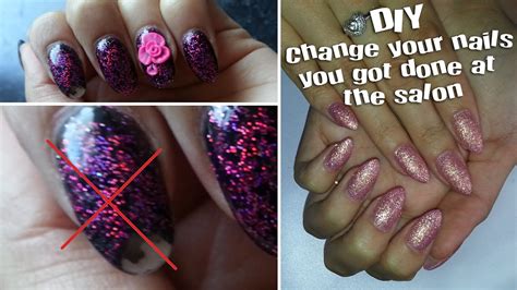 Home acrylic nails how to do acrylic nails yourself. DIY|Acrylic Nails|How to Change your design&shape| Easy - YouTube