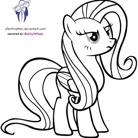 Here is a coloring sheet of the six main. My Little Pony Fluttershy Coloring Pages | Minister Coloring